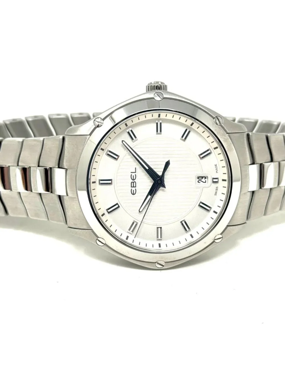 Ebel Sport 40mm Stainless Steel 40mm White Textured Dial Men's watch